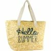 Cheap 😉 Magid Hello 🌞 Summer Straw Beach Tote 🥰