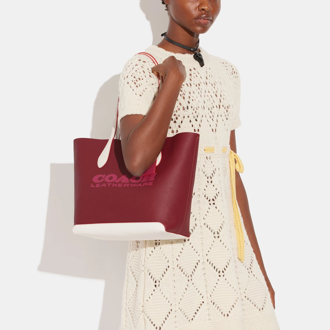 Wholesale 😀 Coach Kia Colorblock Leather Tote 🌟 - Image 4