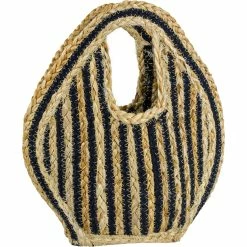 Budget 🤩 Magid Petite Straw Jute Cut Out Handle Tote ⭐