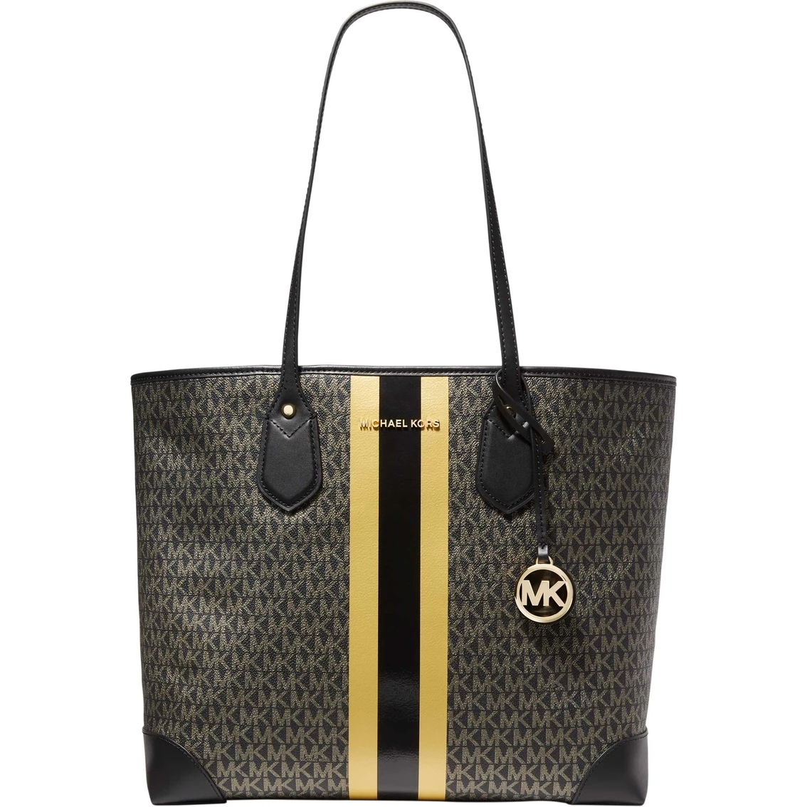 Wholesale π Michael Kors Eva Large Tote, Black Gold π