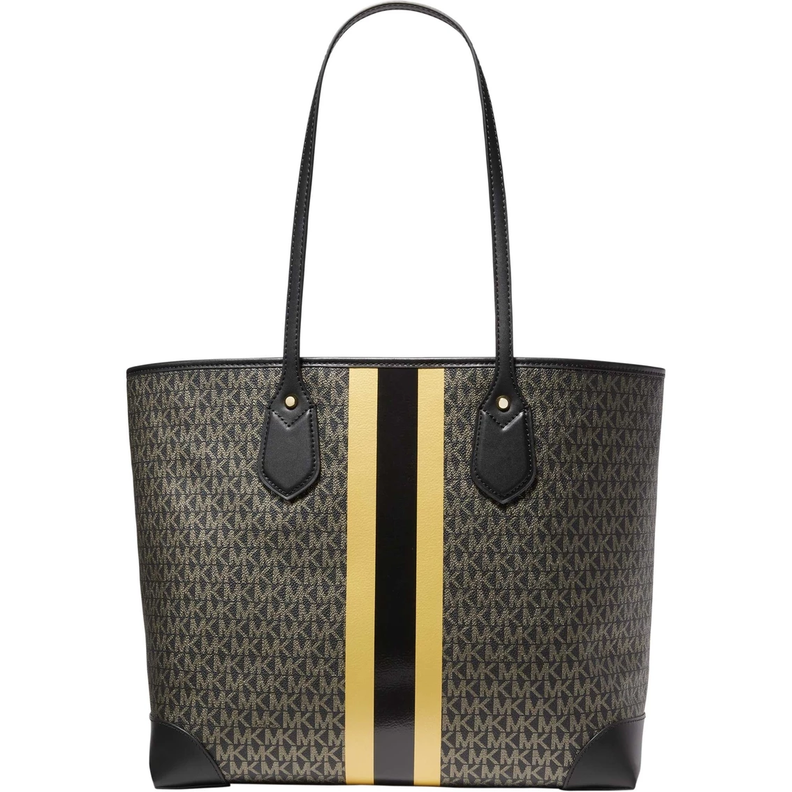 Wholesale π Michael Kors Eva Large Tote, Black Gold π - Image 2