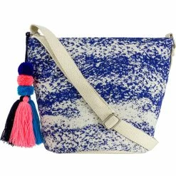 Flash Sale 🔔 Magid Cotton Jacquard Burnout Print Crossbody Bag ✔️