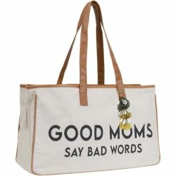 Best Sale 🤩 Magid Good Moms Say Bad Words Canvas Tote 👍
