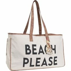 Hot Sale 🎁 Magid Beach Please Canvas Tote 🎉