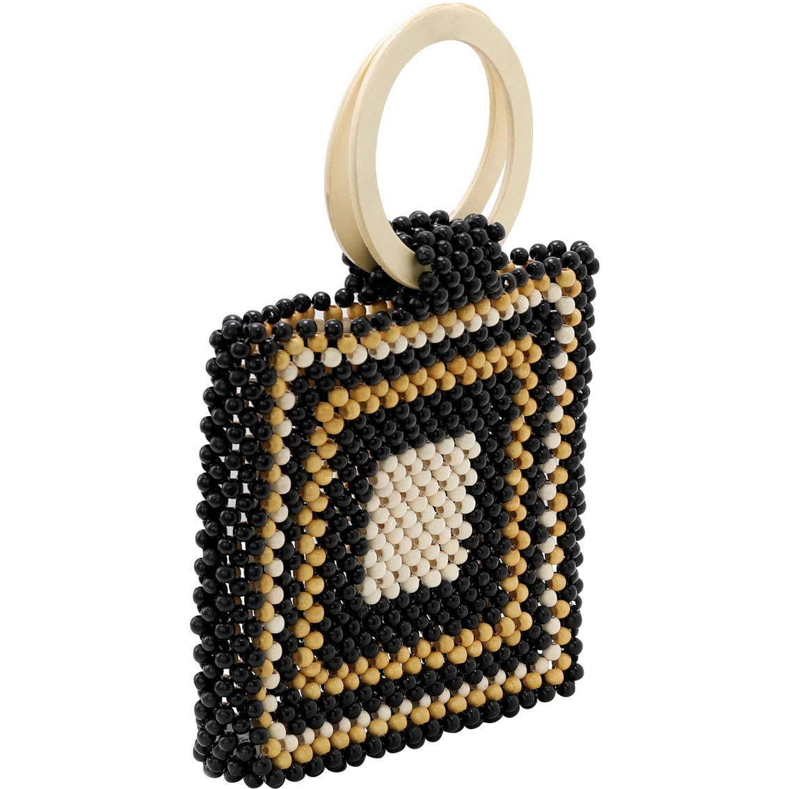 Budget โจ Violet Ray Becca Wooden Beaded Mini Tote โค๏ธ - Image 2