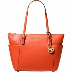 New 🧨 Michael Kors Jet Set East West Top Zip Tote 💯