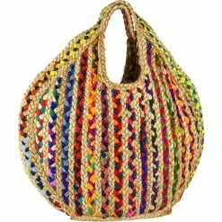 Buy 🤩 Magid Jumbo Jute Cut Out Handle Tote 😀