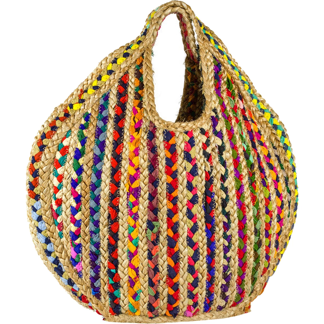 Buy 🤩 Magid Jumbo Jute Cut Out Handle Tote 😀