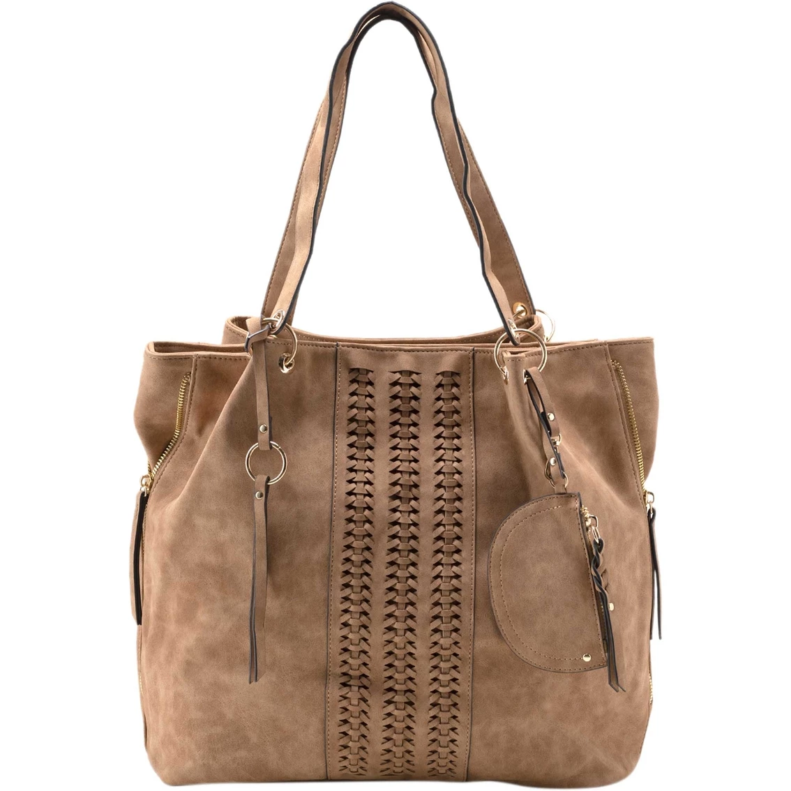 Cheap ๐งจ Violet Ray Krista Triple Entry Woven Tote ๐คฉ