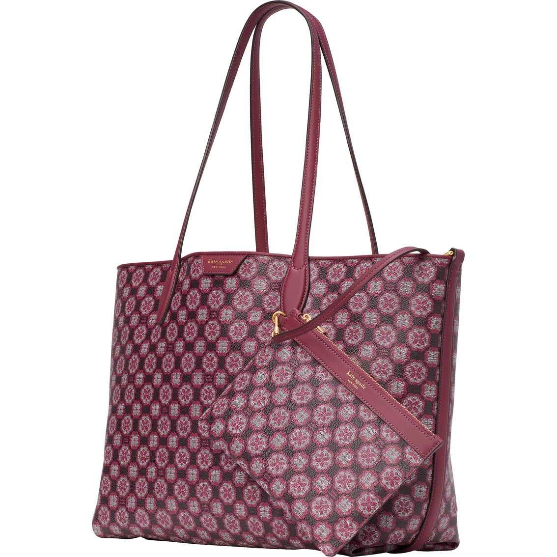 New ๐คฉ Kate Spade New York Spade Flower Monogram ๐งฅ Coated Canvas Sutton Medium Tote ๐ - Image 3