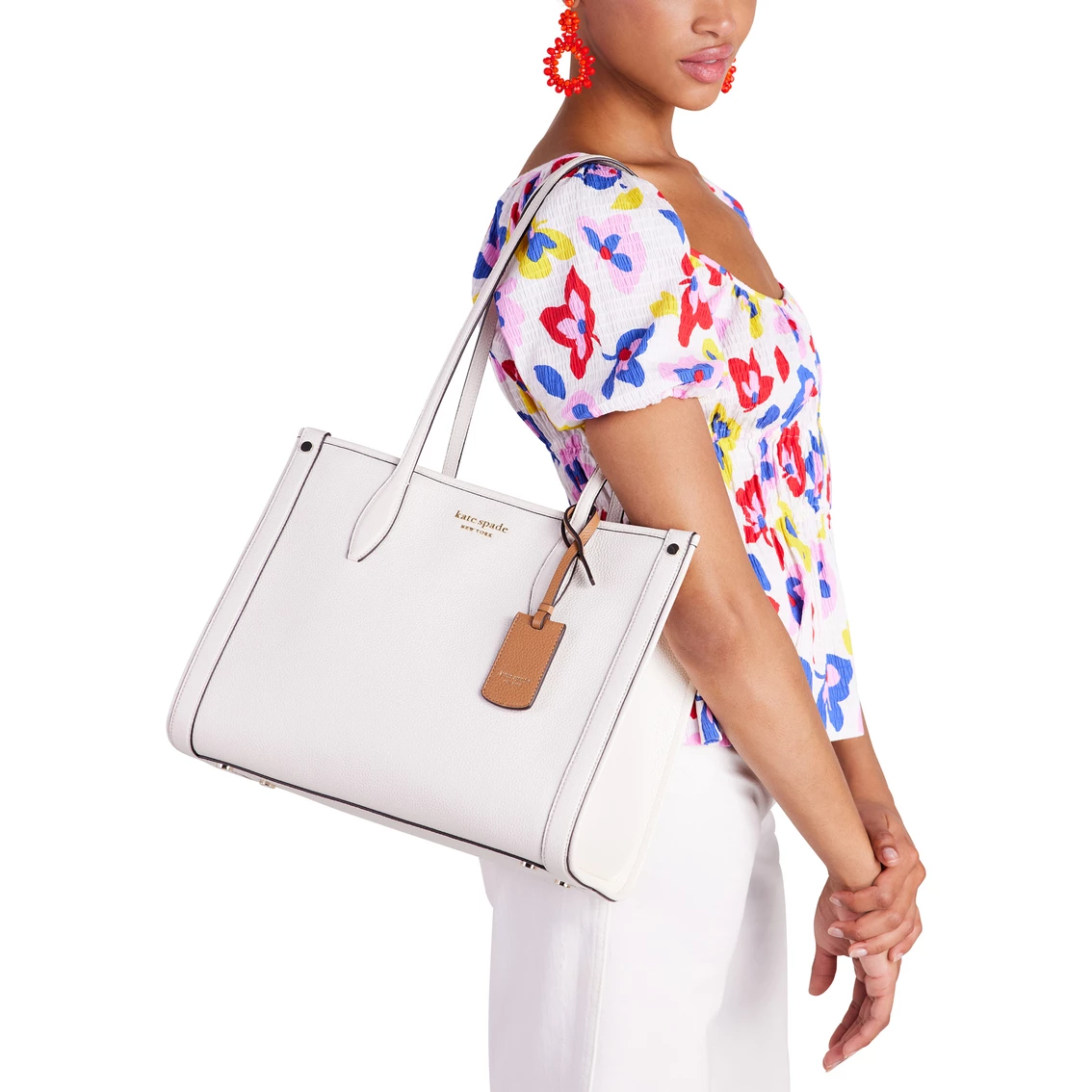 Best reviews of π Kate Spade Market Pebbled Leather Medium Tote π - Image 5