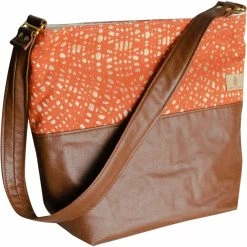 Wholesale ⭐ Unshattered Upcycled Dotted Orange Tote ❤️