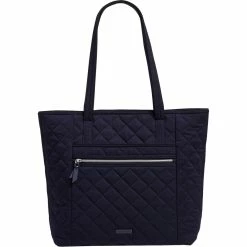 Cheapest ❤️ Vera Bradley Vera Tote, Performance Twill, Classic Navy 🥰