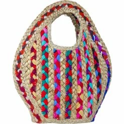 Discount ๐ Magid Petite Straw Jute Cut Out Handle Tote โญ