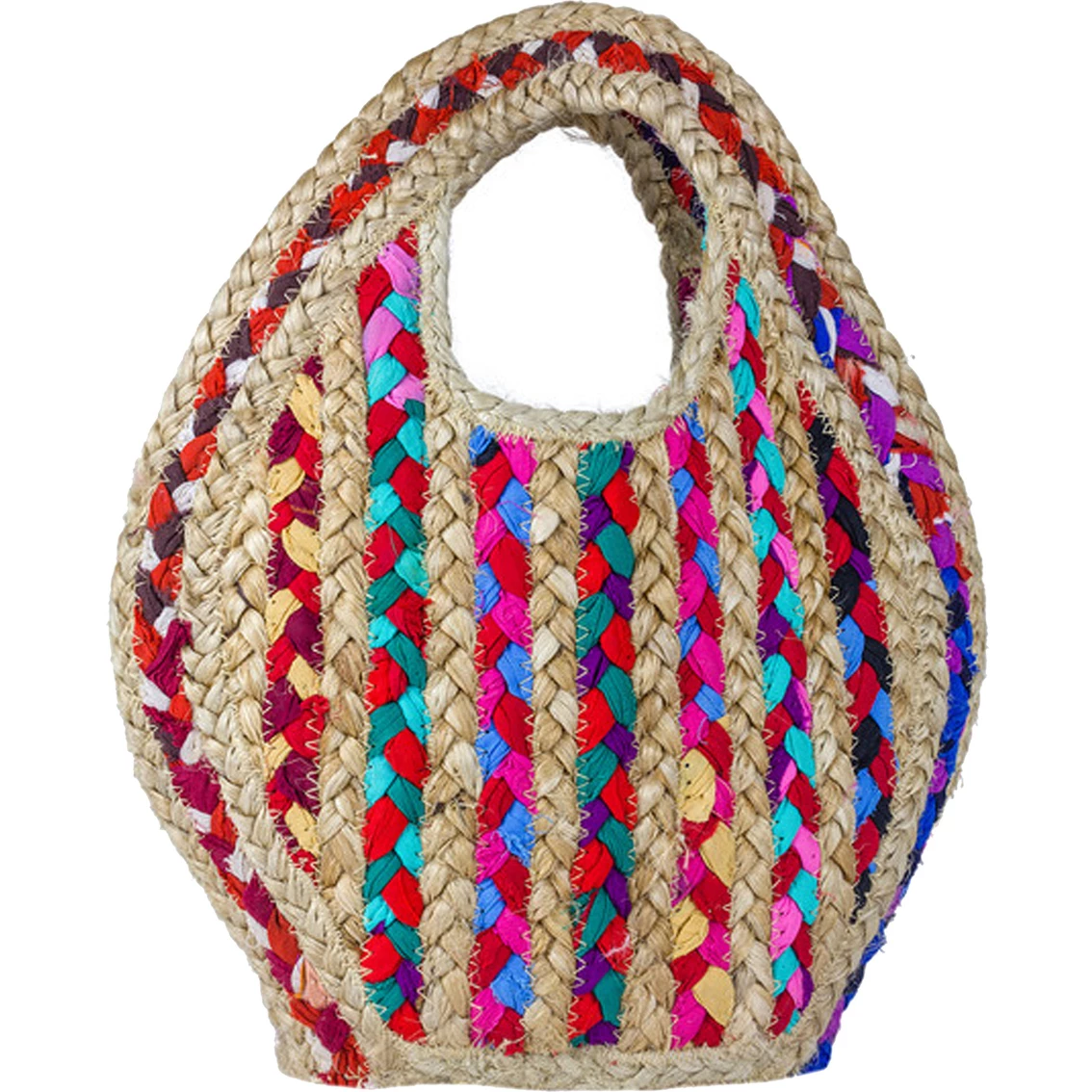 Discount ๐ Magid Petite Straw Jute Cut Out Handle Tote โญ
