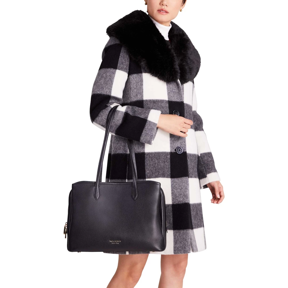 Best Sale ๐คฉ Kate Spade New York Hudson Pebbled Leather Large Work Tote ๐ฅฐ - Image 5