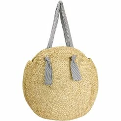 Best deal 🔔 Magid Jumbo Cotton Striped Handles Jute Straw Circle Tote 🛒