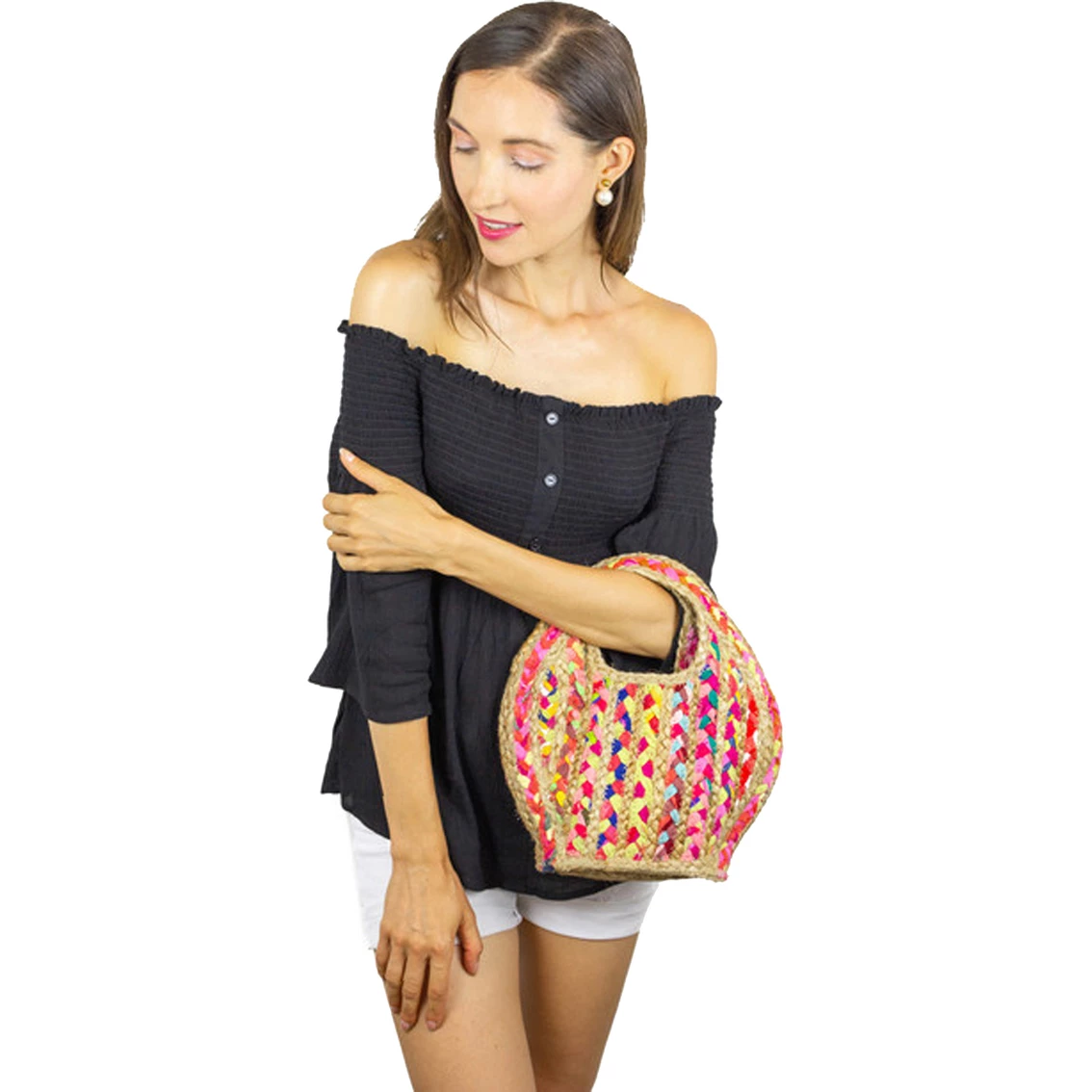 Discount ๐ Magid Petite Straw Jute Cut Out Handle Tote โญ - Image 2