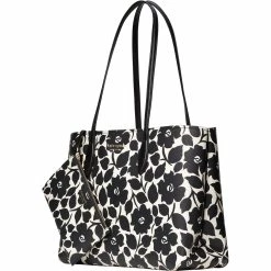 Best Sale ❤️ Kate Spade New York All Day Rosy Garden Printed PVC Large Tote ⌛