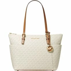 Best reviews of โ๏ธ Michael Kors Jet Set East West Logo Tote ๐งจ