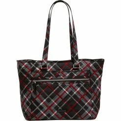 Best Sale 🎁 Vera Bradley Work Tote, Paris Plaid 😍