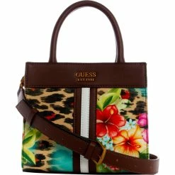 Best Sale 👍 Guess Kasinta Leopard Floral Mini Tote 🧨