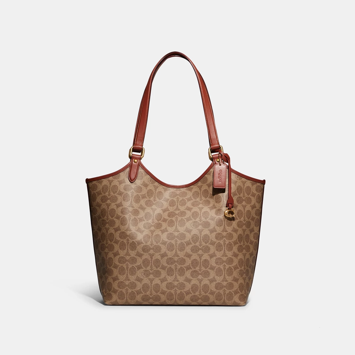 New ๐งจ COACH ๐งฅ Coated Canvas Signature Everyday Tote โ๏ธ