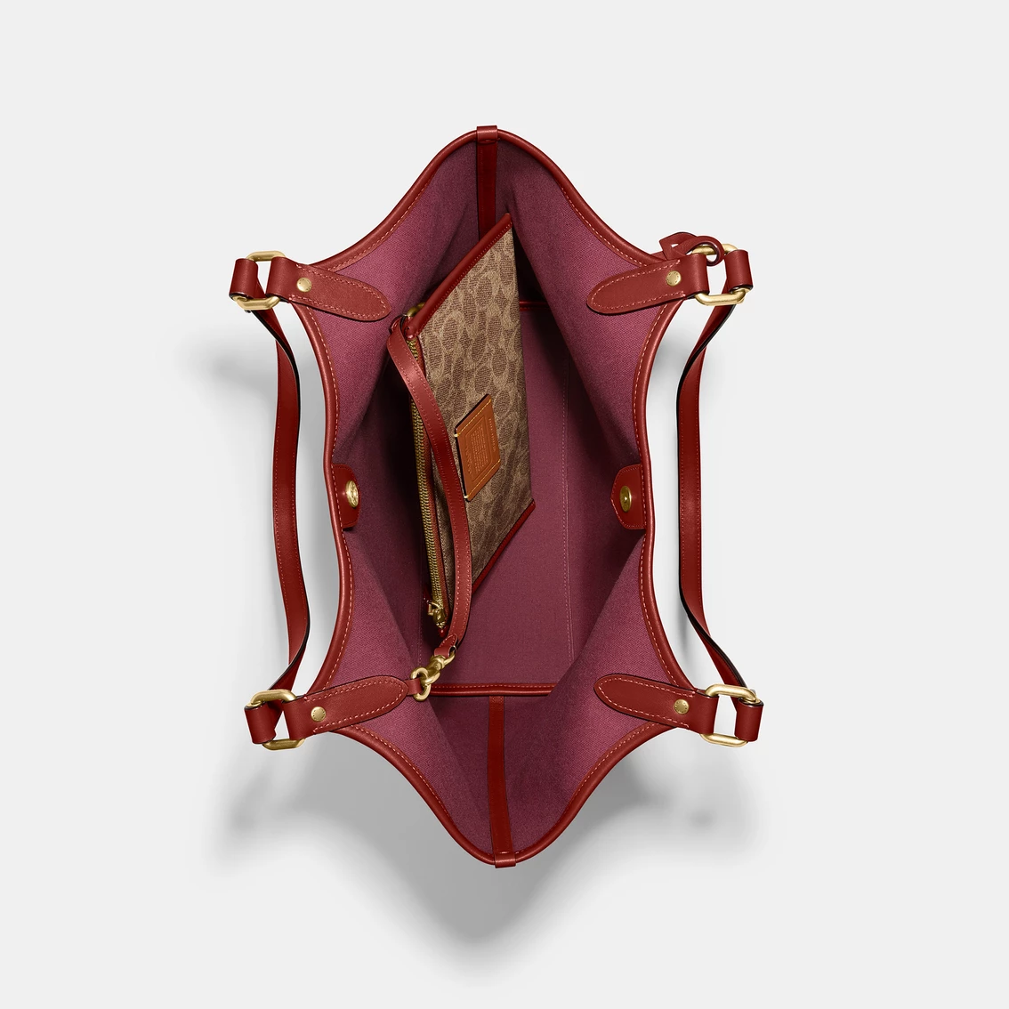 New ๐งจ COACH ๐งฅ Coated Canvas Signature Everyday Tote โ๏ธ - Image 4